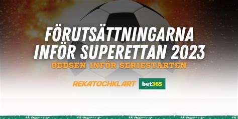 Superettan odds 2023 .